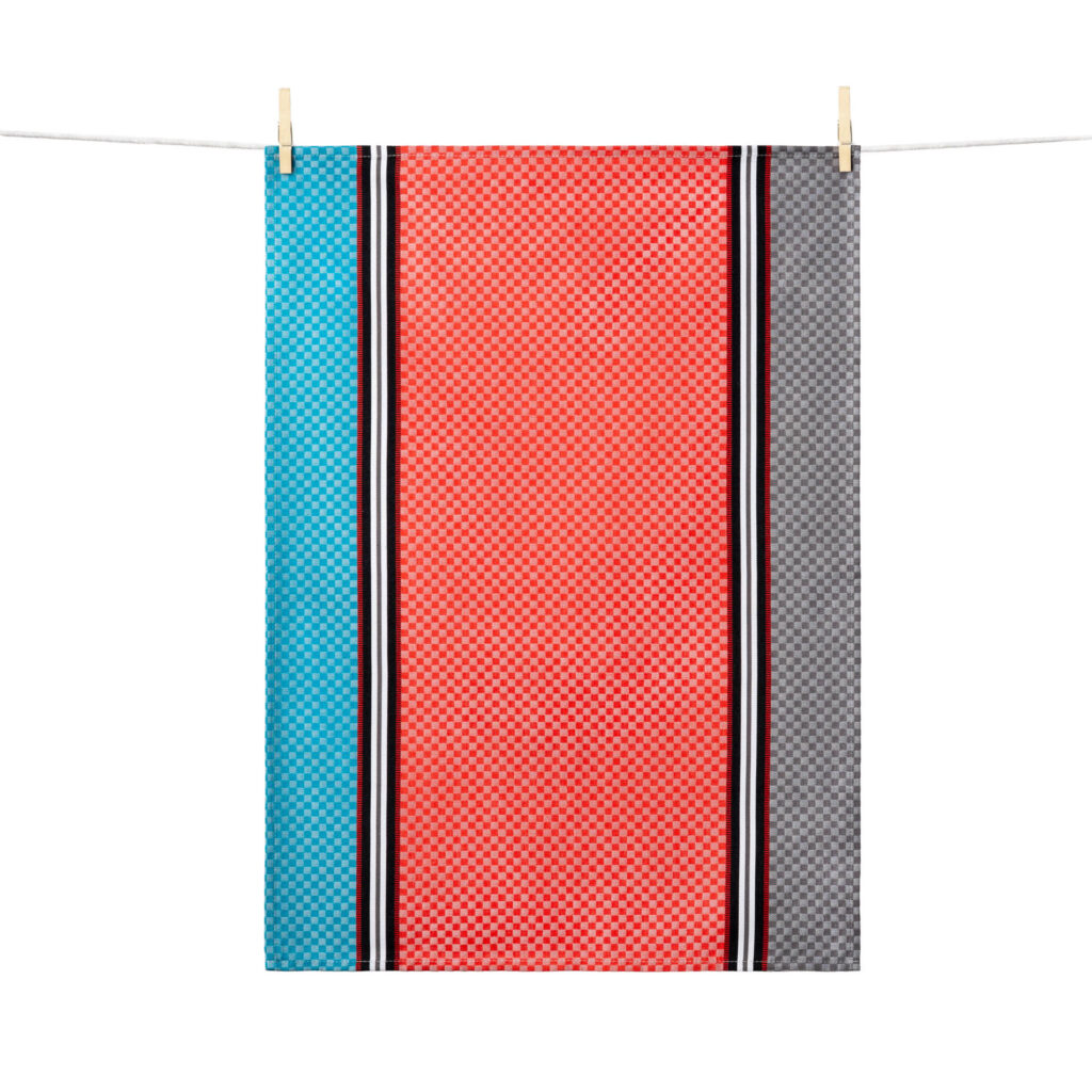 TORCHON CIBOULETTE CORAIL