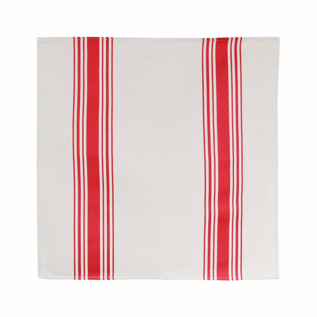 SERVIETTE COUTIL ROUGE