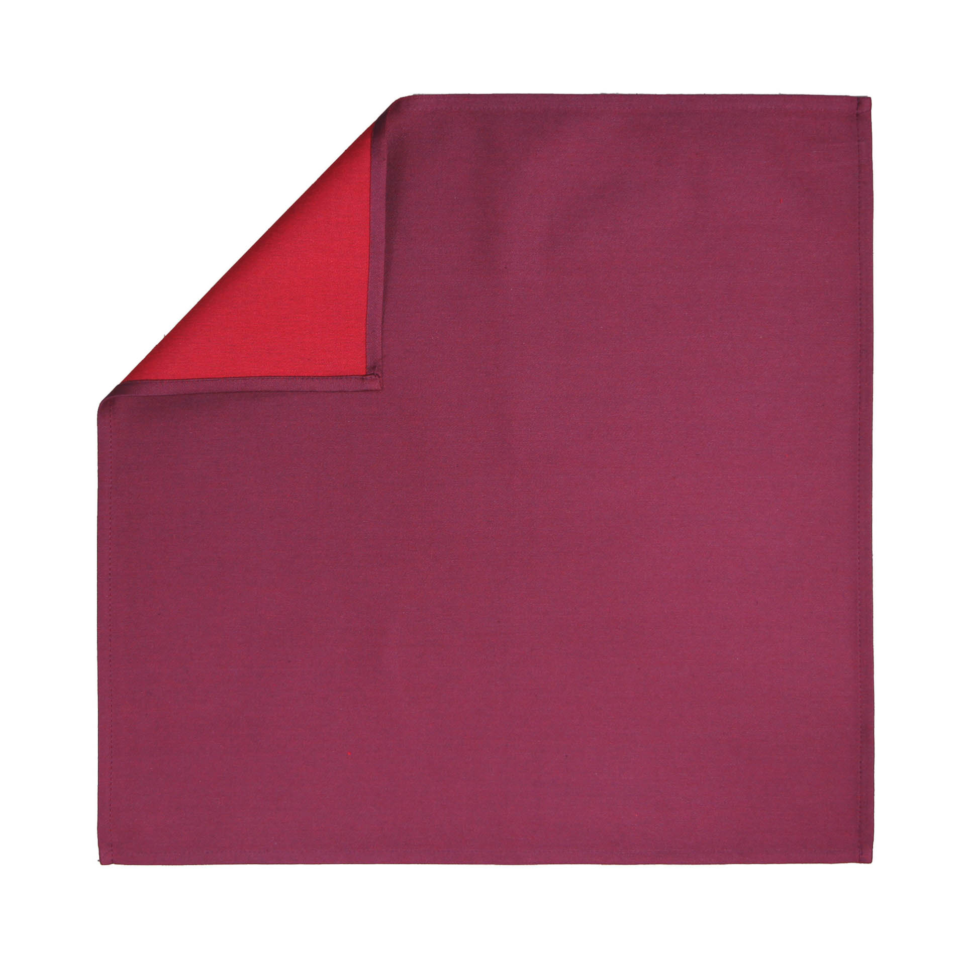 SATIN AUBERGINE / ROUGE NAPKIN