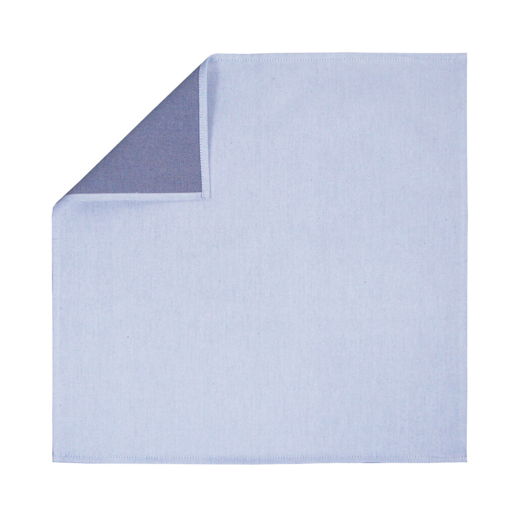 SERVIETTE BLANC ENVERS METAL