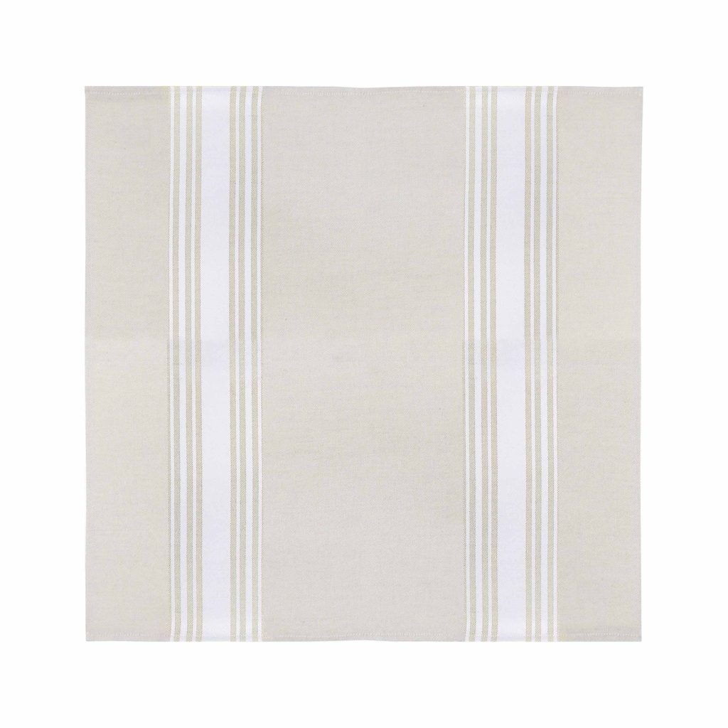 SERVIETTE COUTIL BLANC