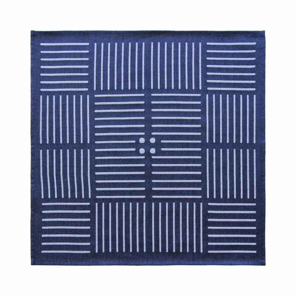 SERVIETTE FATXADA CAPITAINE/BLANC