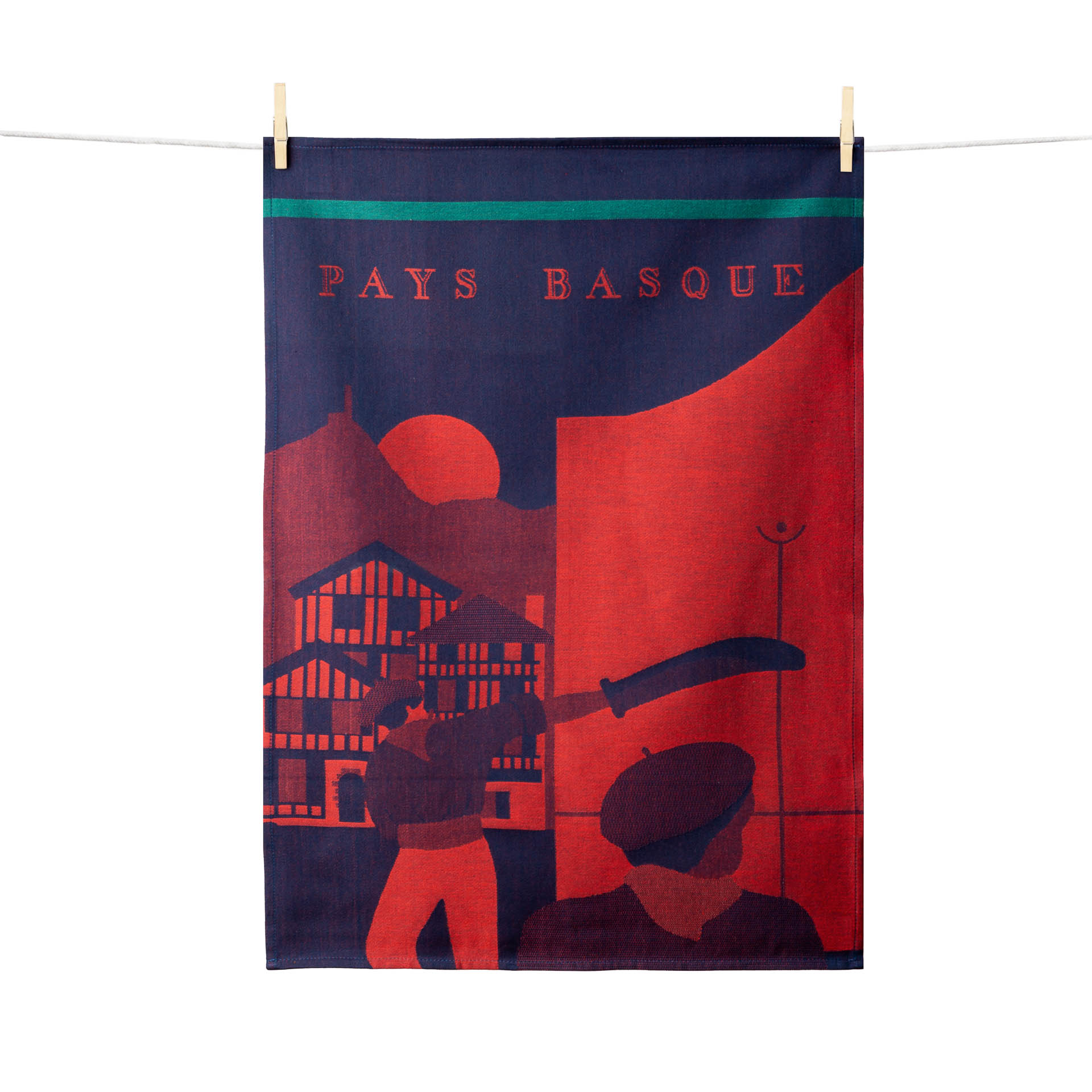 TORCHON PELOTE BASQUE