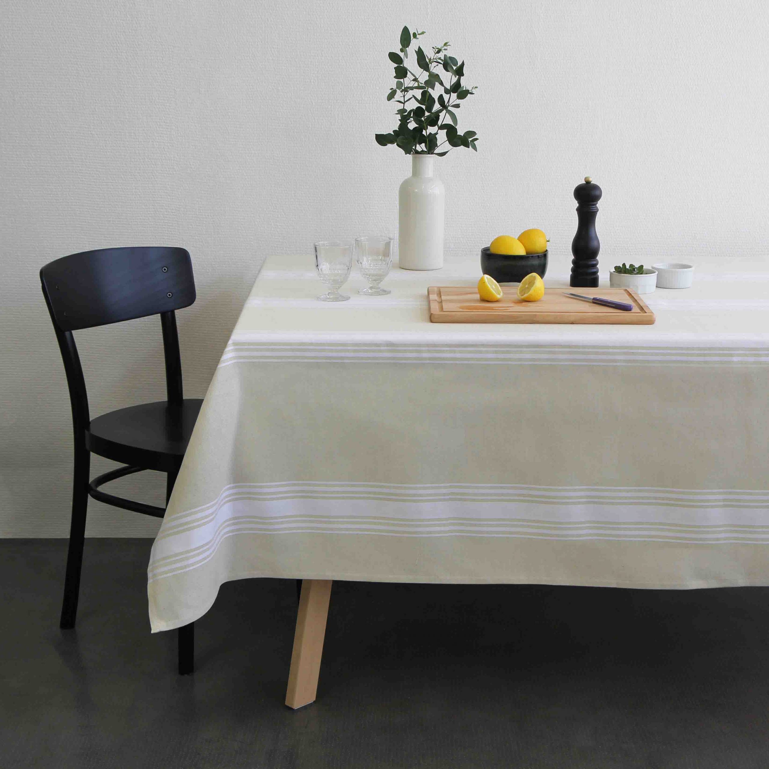Nappe Coutil Blanche