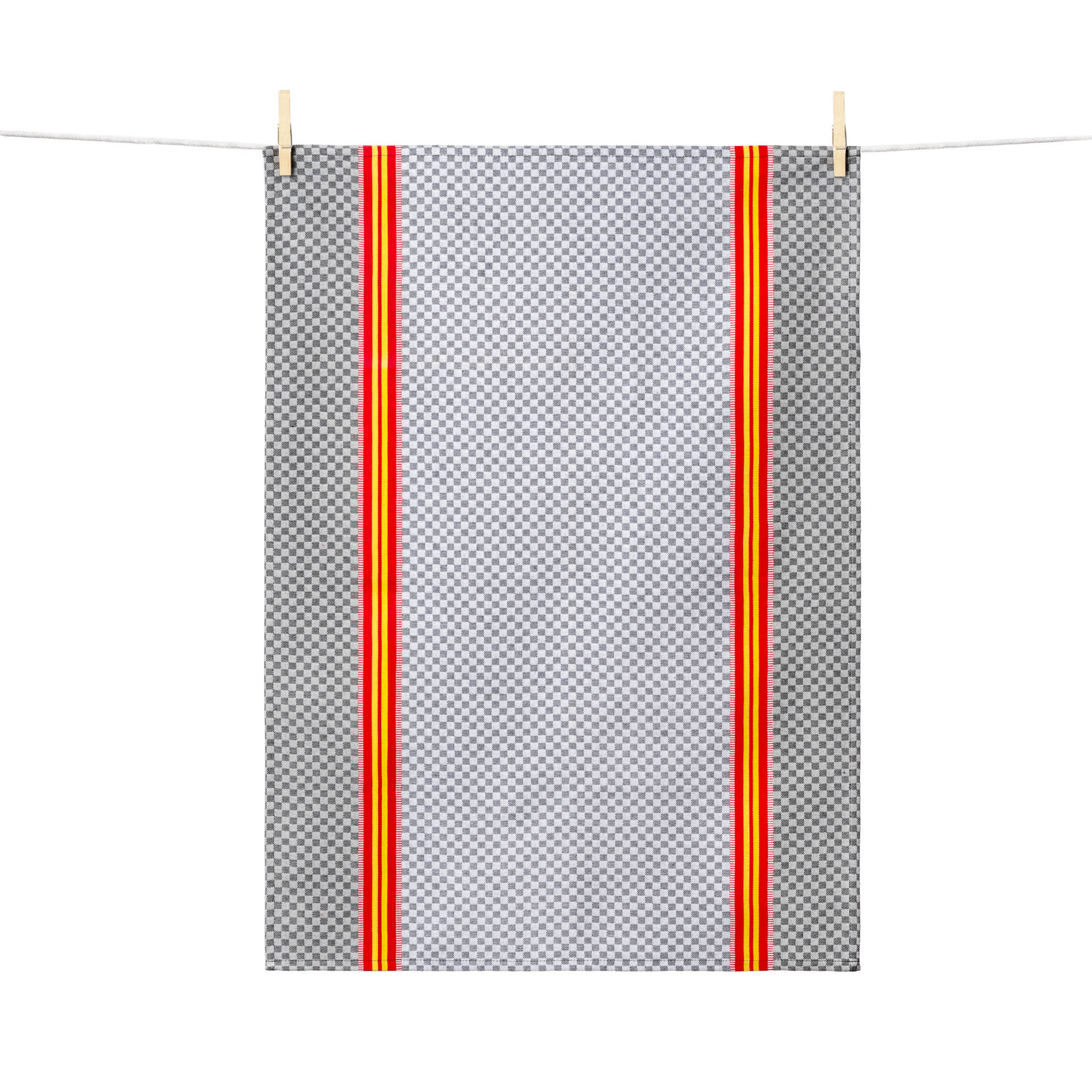 Torchon a carreau noir et blanc