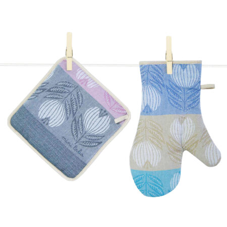 Gant de cuisine motif fleurs décoration printemps