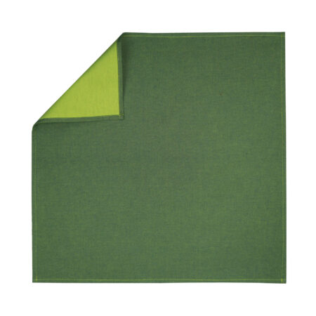 SERVIETTE VERT DE GRIS ENVERS POIVRE VERT