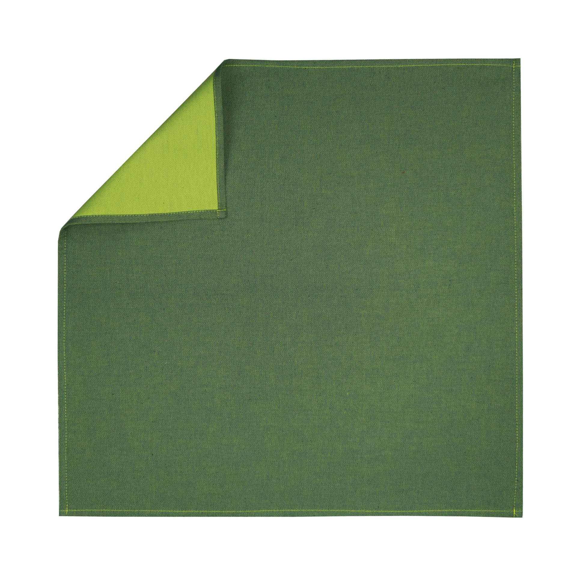 SERVIETTE VERT DE GRIS ENVERS POIVRE VERT