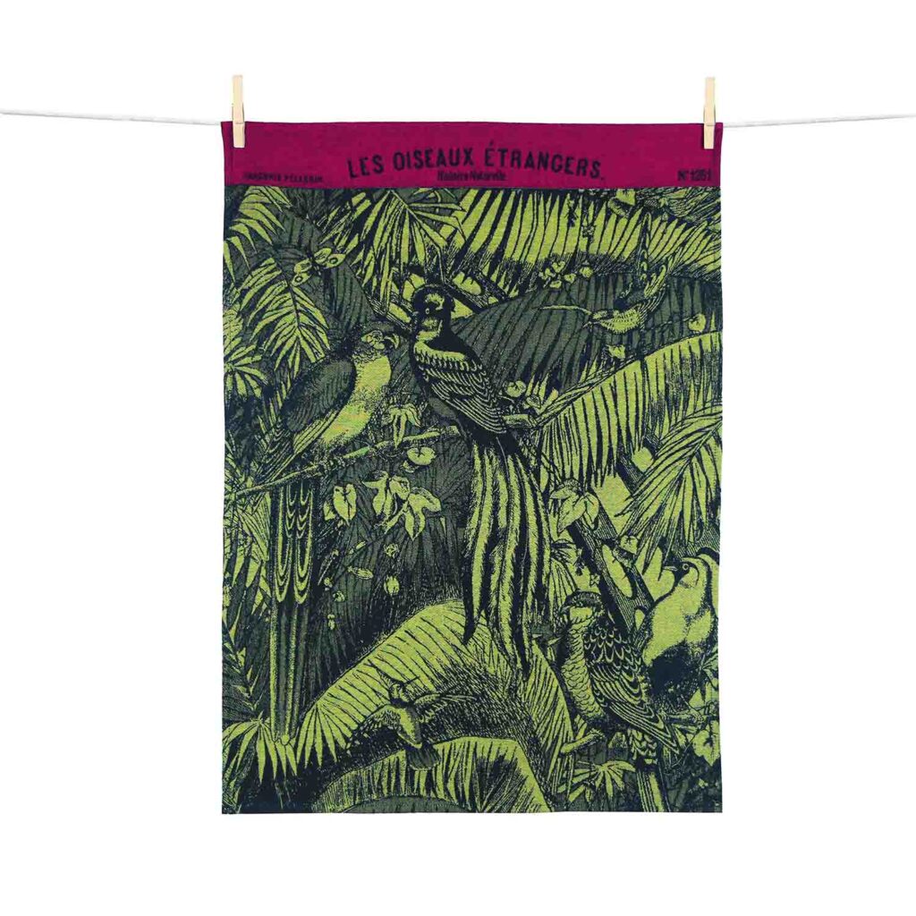 TORCHON LES OISEAUX ÉTRANGERS