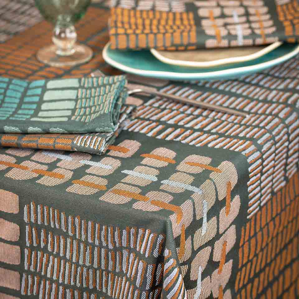 SERVIETTE ÉCAILLES ABRICOT – Image 3