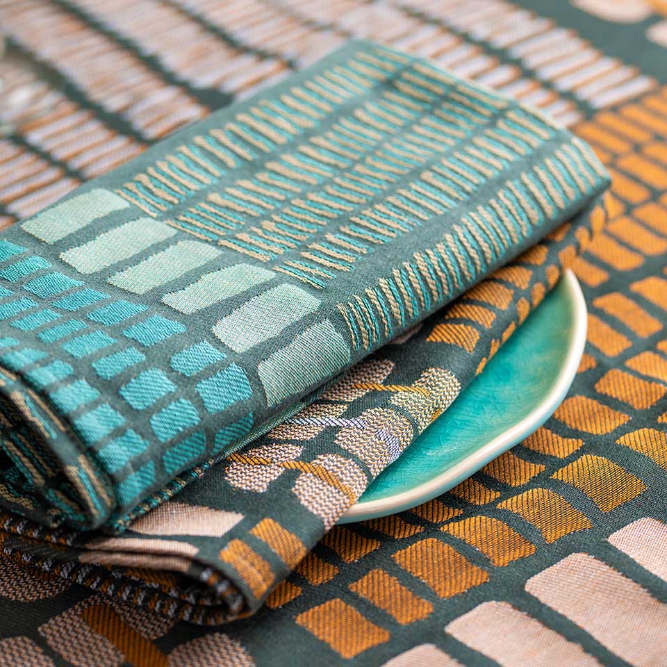 SERVIETTE ÉCAILLES OPALINE – Image 3