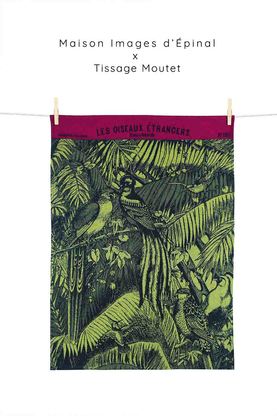 TORCHON OISEAUX ETRANGERS