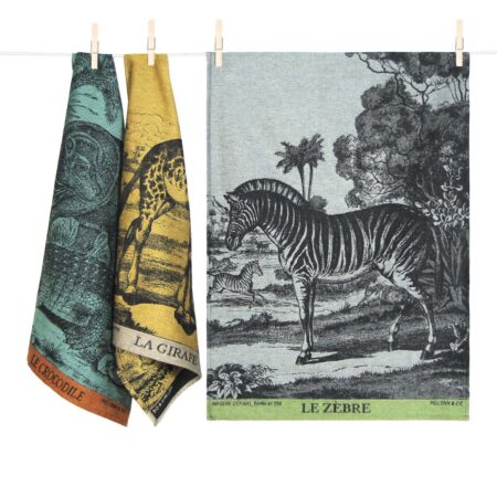 COFFRET 3 TORCHONS GRANDS ANIMAUX