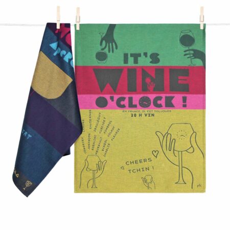 COFFRET 2 TORCHONS OCLOCK