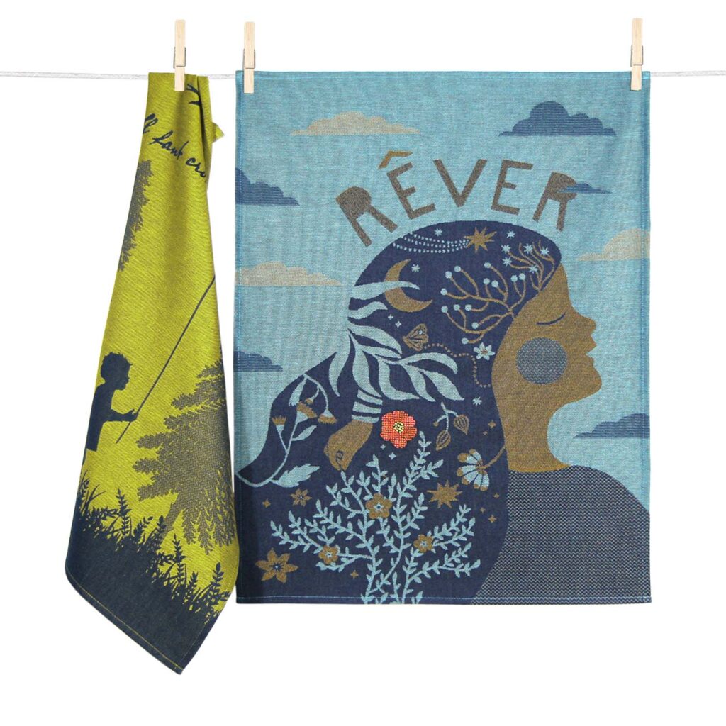 COFFRET 2 TORCHONS RÊVER