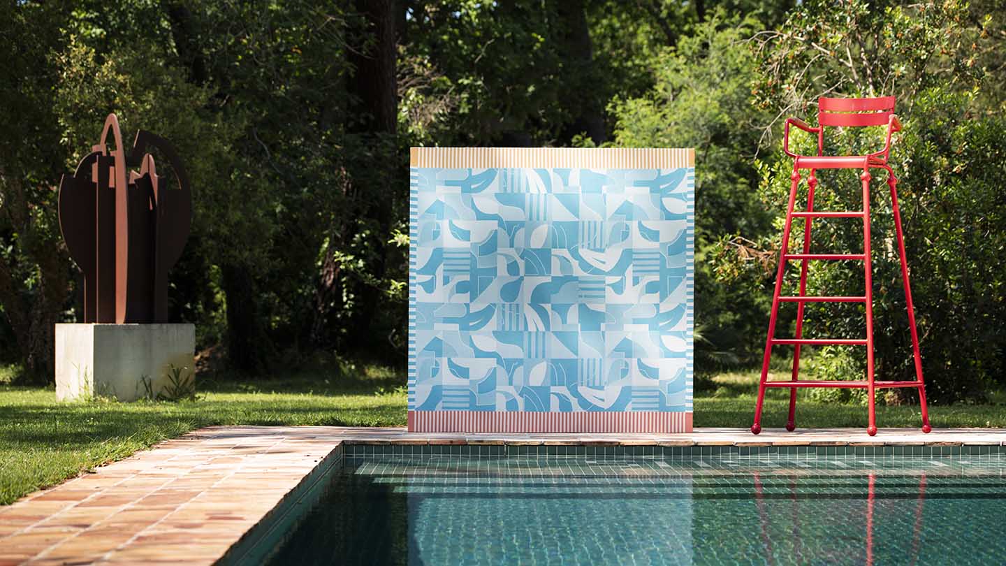 Nappe design Laure Vissian x Tissage Moutet été